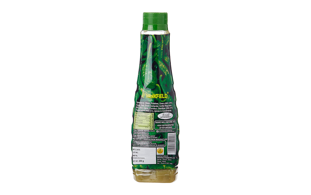 Weikfield Green Chilli Sauce    Bottle  200 grams